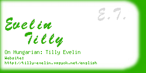 evelin tilly business card